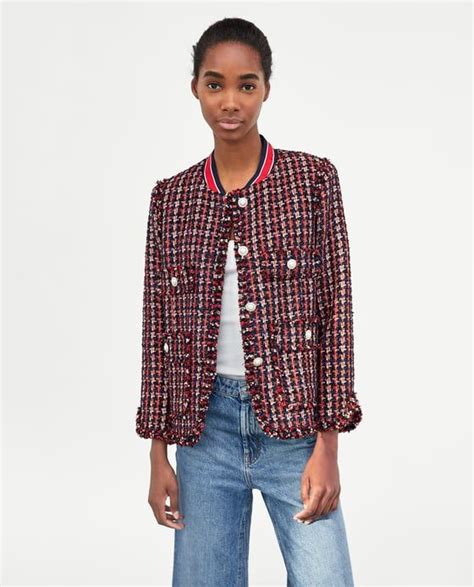 zara boucle jackets for women.